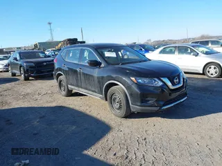 2017 Nissan Rogue SV with VIN KNMAT2MV1HP555037, listed as a IAAI auction lot 41326519 with 121,414 mi miles. Bid and sale history available at carsss.com. Image 1.
