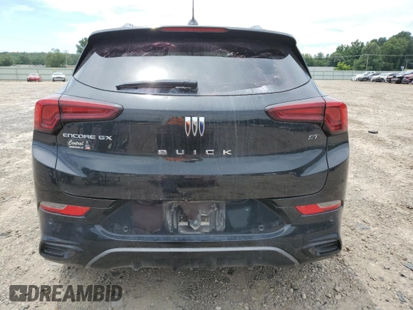 2024 Buick Encore GX Sport Touring with VIN KL4AMDSLXRB086260, listed as a Copart auction lot 63347705 with 58,186 mi miles and Salvage title. Bid and sale history available at DreamBid. Image 6.