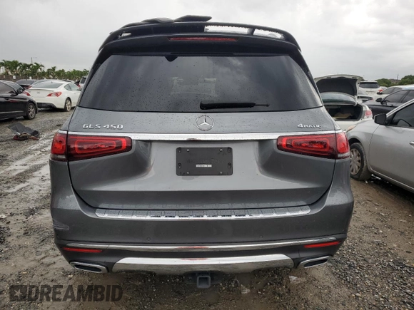 2022 Mercedes-Benz GLS 450 with VIN 4JGFF5KE7NA648429, listed as a Copart auction lot 70224934 with 45,323 mi miles and Salvage Title. Bid and sale history available at DreamBid. Image 6.