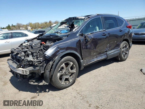 2018 Honda CR-V Touring with VIN 2HKRW2H95JH685749, listed as a Copart auction lot 53828605 with Not Provided miles and Salvage Title. Bid and sale history available at carsss.com. Image 1.