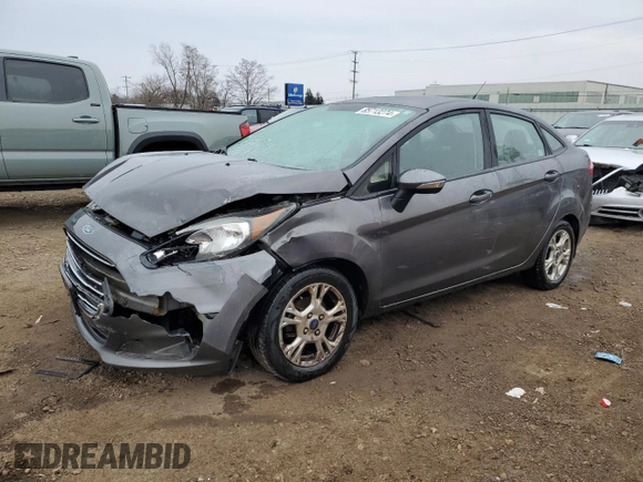 2015 Ford Fiesta SE with VIN 3FADP4BJ6FM163614, listed as a Copart auction lot 85713274 with 107,111 mi miles and Salvage Title. Bid and sale history available at carsss.com. Image 1.