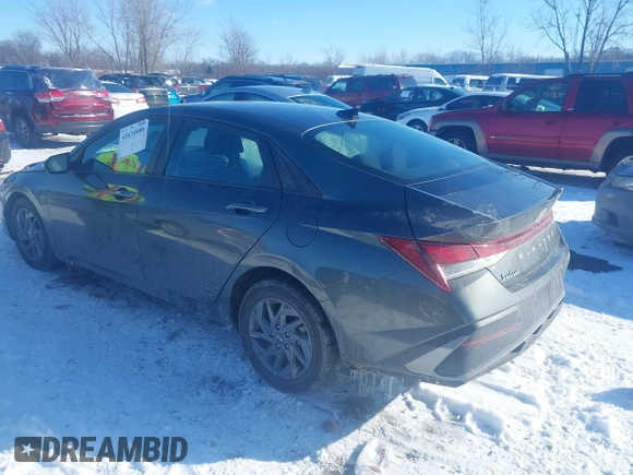 2024 Hyundai Elantra SEL with VIN KMHLM4DG0RU745218, listed as a IAAI auction lot 41634686 with 13,690 mi miles and . Bid and sale history available at DreamBid. Image 3.