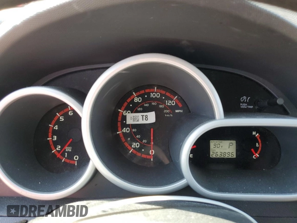 2010 Toyota Matrix with VIN 2T1KU4EE7AC350757, listed as a Copart auction lot 63276245 with 263,896 mi miles and Salvage title. Bid and sale history available at DreamBid. Image 9.