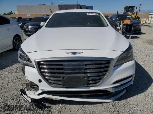 2019 Genesis G80 3.8L with VIN KMTFN4JE3KU309892, listed as a Copart auction lot 74753244 with 38,760 mi miles and Salvage Title. Bid and sale history available at carsss.com. Image 5.