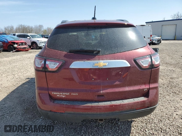 2017 Chevrolet Traverse LT with VIN 1GNKVGKD8HJ158750, listed as a Copart auction lot 54239895 with 125,590 mi miles and Salvage Title. Bid and sale history available at DreamBid. Image 6.