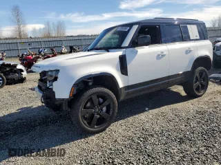 2024 Land Rover Defender X-Dynamic SE with VIN SALE2EEU7R2304560, listed as a Copart auction lot 47062695 with 5,495 mi miles and Salvage Title. Bid and sale history available at carsss.com. Image 1.