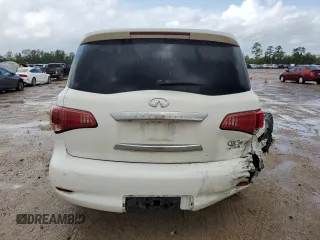 2012 Infiniti QX56 7-passenger with VIN JN8AZ2NF3C9517655, listed as a Copart auction lot 78241174 with 182,533 mi miles and Salvage Title. Bid and sale history available at carsss.com. Image 6.