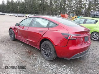 2024 Tesla Model 3 with VIN 5YJ3E1EA7RF785461, listed as a IAAI auction lot 41840091 with 8,414 mi miles. Bid and sale history available at carsss.com. Image 3.