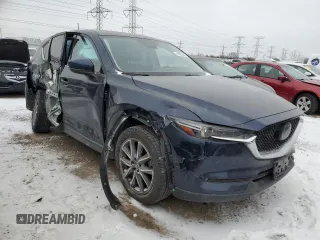2018 Mazda CX-5 S Premium with VIN JM3KFBDM5J1378978, listed as a Copart auction lot 41803245 with 76,758 mi miles and Salvage Title. Bid and sale history available at DreamBid. Image 4.