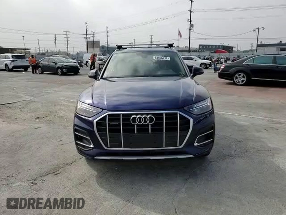 2021 Audi Q5 Premium with VIN WA1AAAFY0M2052401, listed as a Copart auction lot 63466012 with 11,922 mi miles. Bid and sale history available at carsss.com. Image 11.