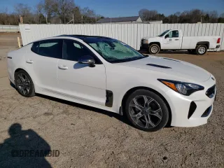 2020 Kia Stinger GT-Line with VIN KNAE15LA3L6079196, listed as a Copart auction lot 45586955 with 31,948 mi miles and Salvage Title. Bid and sale history available at DreamBid. Image 4.