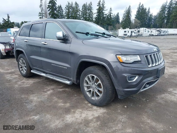 2014 Jeep Grand Cherokee Overland with VIN 1C4RJFCM7EC427204, listed as a IAAI auction lot 41934698 with 147,131 mi miles. Bid and sale history available at carsss.com. Image 1.