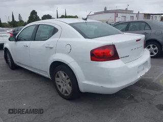 2012 Dodge Avenger SE with VIN 1C3CDZAB6CN220681, listed as a IAAI auction lot 42204924 with 179,170 mi miles and . Bid and sale history available at carsss.com. Image 3.