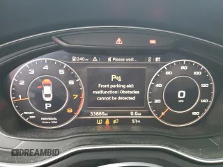 2018 Audi A5 Sportback Premium Plus with VIN WAUENCF55JA136824, listed as a Copart auction lot 47291714 with 33,866 mi miles. Bid and sale history available at carsss.com. Image 9.