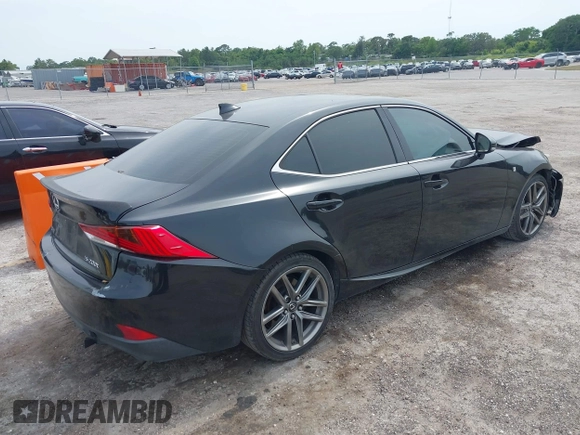 2017 Lexus IS 200t with VIN JTHBA1D24H5047441, listed as a IAAI auction lot 42209495 with 68,873 mi miles and . Bid and sale history available at DreamBid. Image 4.