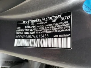 2017 Mercedes-Benz B with VIN WDDVP9AB7HJ015435, listed as a Copart auction lot 48097683 with 61,184 mi miles. Bid and sale history available at carsss.com. Image 13.