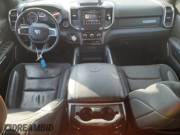 2020 Ram 1500 Laramie with VIN 1C6SRFDT9LN401373, listed as a Copart auction lot 88947705 with 52,161 mi miles and Salvage Title. Bid and sale history available at carsss.com. Image 8.