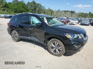 2017 Nissan Pathfinder SL with VIN 5N1DR2MNXHC669326, listed as a Copart auction lot 53086465 with 53,242 mi miles and Salvage title. Bid and sale history available at DreamBid. Image 4.