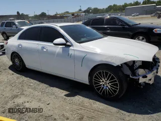 2023 Mercedes-Benz C 300 with VIN W1KAF4GB1PR101173, listed as a Copart auction lot 57889945 with 27,928 mi miles and Salvage title. Bid and sale history available at DreamBid. Image 4.