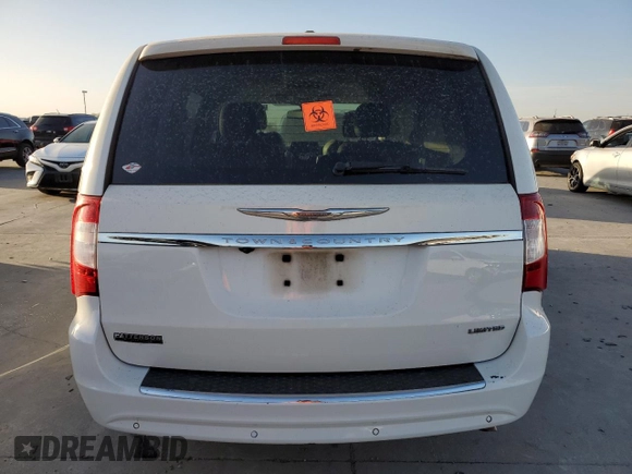2011 Chrysler Town & Country Limited with VIN 2A4RR6DG9BR783006, listed as a Copart auction lot 50031825 with 135,627 mi miles and Salvage Title. Bid and sale history available at carsss.com. Image 6.