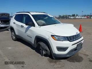 2018 Jeep Compass Sport with VIN 3C4NJDAB3JT116775, listed as a IAAI auction lot 42322261 with 142,756 mi miles and . Bid and sale history available at DreamBid. Image 1.