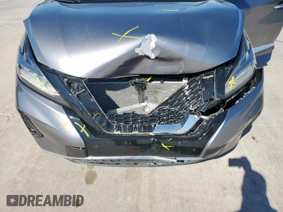 2019 Nissan Murano SL with VIN 5N1AZ2MS1KN112583, listed as a Copart auction lot 44402475 with 57,230 mi miles and Salvage Title. Bid and sale history available at DreamBid. Image 12.