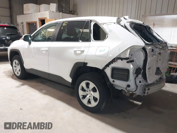 2023 Toyota RAV4 LE with VIN 2T3G1RFV7PC341261, listed as a IAAI auction lot 41950861 with 86,619 mi miles. Bid and sale history available at carsss.com. Image 3.