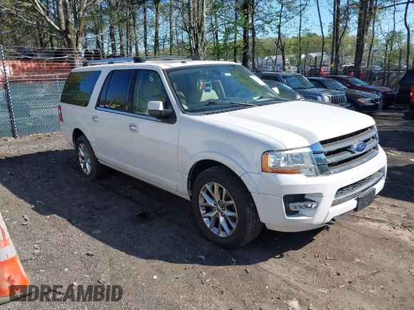 2015 Ford Expedition Max Limited with VIN 1FMJK2AT6FEF09911, listed as a IAAI auction lot 42009348 with 144,172 mi miles and . Bid and sale history available at DreamBid. Image 1.