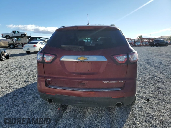 2015 Chevrolet Traverse LTZ with VIN 1GNKVJKD3FJ207136, listed as a Copart auction lot 86879464 with 120,685 mi miles and Salvage Title. Bid and sale history available at DreamBid. Image 6.
