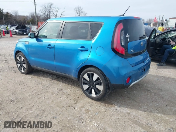 2017 Kia Soul + with VIN KNDJP3A51H7484839, listed as a IAAI auction lot 41861472 with 129,949 mi miles. Bid and sale history available at carsss.com. Image 3.