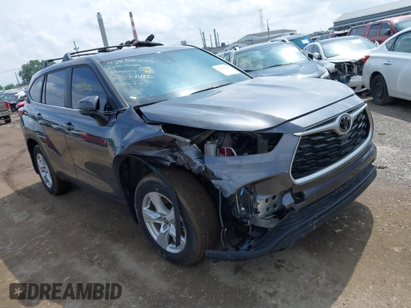 2023 Toyota Highlander L with VIN 5TDKDRAH8PS019733, listed as a IAAI auction lot 42459336 with 11,278 mi miles and . Bid and sale history available at DreamBid. Image 1.