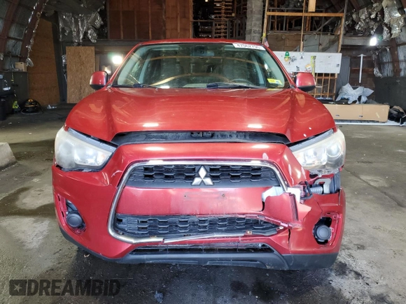 2014 Mitsubishi Outlander Sport ES with VIN 4A4AR3AU2EE004714, listed as a Copart auction lot 47062795 with 0 mi miles and Salvage Title. Bid and sale history available at carsss.com. Image 5.