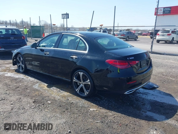 2023 Mercedes-Benz C 300 with VIN W1KAF4GBXPR078329, listed as a IAAI auction lot 41784170 with 42,332 mi miles and . Bid and sale history available at DreamBid. Image 3.