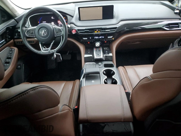 2023 Acura MDX w/Advance Package with VIN 5J8YE1H87PL022852, listed as a Copart auction lot 88914165 with 24,683 mi miles and Salvage Title. Bid and sale history available at carsss.com. Image 8.