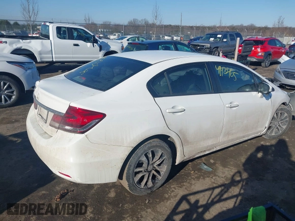 2015 Honda Civic EX with VIN 19XFB2F84FE261662, listed as a IAAI auction lot 41420465 with 140,201 mi miles and . Bid and sale history available at carsss.com. Image 4.