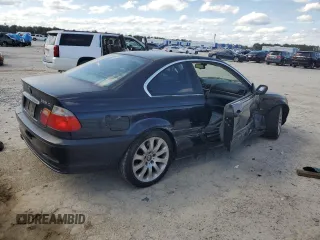 2003 BMW 3 Series 325Ci with VIN WBABN33443PG61696, listed as a Copart auction lot 48861845 with 181,107 mi miles and Salvage Title. Bid and sale history available at carsss.com. Image 3.