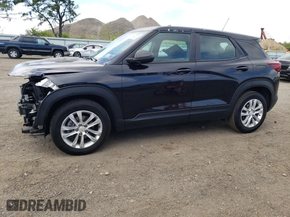 2021 Chevrolet TrailBlazer LS with VIN KL79MMS27MB126915, listed as a Copart auction lot 54515904 with 67,341 mi miles and . Bid and sale history available at DreamBid. Image 1.