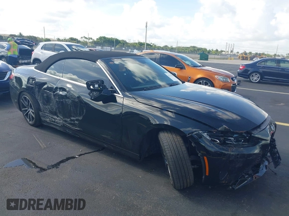2023 BMW 4 Series 430i with VIN WBA23AT03PCL81706, listed as a IAAI auction lot 42534918 with 42,362 mi miles and . Bid and sale history available at DreamBid. Image 1.