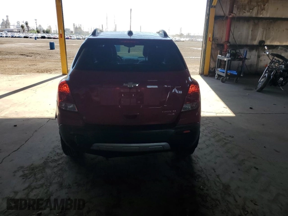 2016 Chevrolet Trax LT with VIN KL7CJPSB0GB655112, listed as a Copart auction lot 53492545 with 165,605 mi miles and Salvage Title. Bid and sale history available at carsss.com. Image 6.