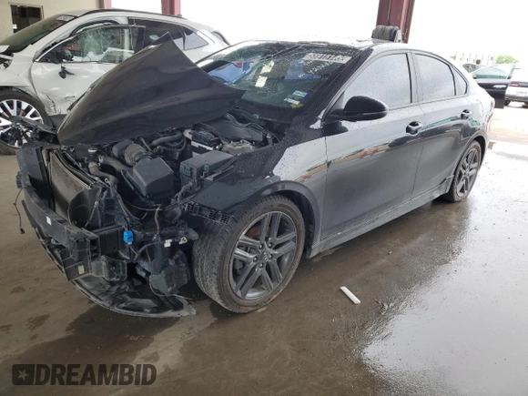 2021 Kia Forte GT-Line z VIN 3KPF34ADXME423286, wystawiony jako Copart lot #55915145 z przebiegiem 117 891 mil mil oraz Czysty tytuł • Clean title. Historia ofert i sprzedaży dostępna na DreamBid. Obrazek 1.
