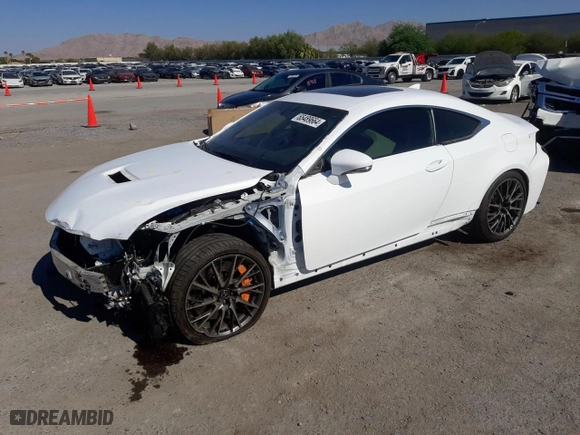 2017 Lexus RC F with VIN JTHHP5BC2H5005846, listed as a Copart auction lot 65489664 with NaN miles and Salvage Title. Bid and sale history available at carsss.com. Image 1.