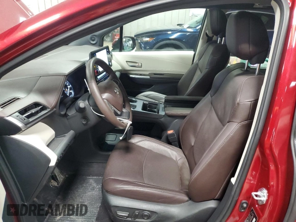 2023 Toyota Sienna Platinum with VIN 5TDESKFC4PS100896, listed as a Copart auction lot 50958935 with 15,075 mi miles and Salvage Title. Bid and sale history available at DreamBid. Image 7.