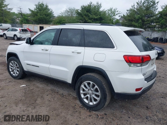 2021 Jeep Grand Cherokee Laredo E with VIN 1C4RJFAG7MC620710, listed as a IAAI auction lot 42255694 with 51,989 mi miles and . Bid and sale history available at DreamBid. Image 3.