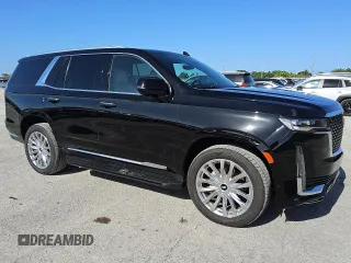 2023 Cadillac Escalade 4WD Premium Luxury z VIN 1GYS4BKL5PR365290, wystawiony jako Copart lot #56997165 z przebiegiem 46 466 mil mil oraz Tytuł czysty. Historia ofert i sprzedaży dostępna na DreamBid. Obrazek 4.