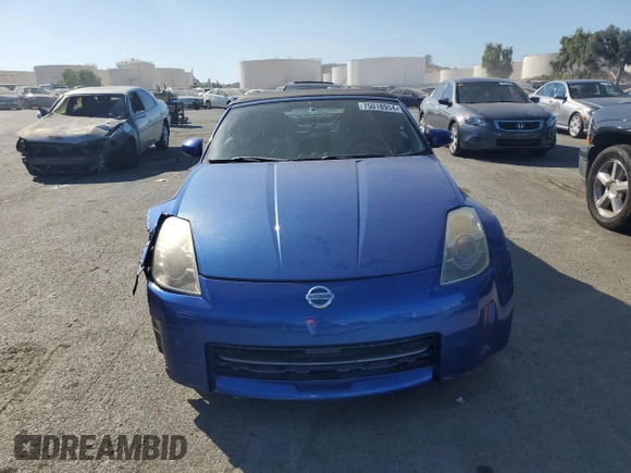 2006 Nissan 350Z Touring with VIN JN1AZ36A36M450628, listed as a Copart auction lot 75018954 with 76,763 mi miles and Salvage Title. Bid and sale history available at DreamBid. Image 5.