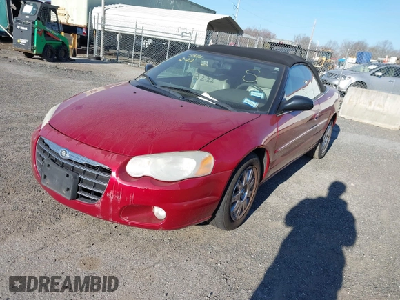 2005 Chrysler Sebring Limited z VIN 1C3EL65R75N686141, wystawiony jako IAAI lot #41714343 z przebiegiem Nie podano mil oraz . Historia ofert i sprzedaży dostępna na DreamBid. Obrazek 2.