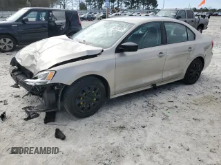 2014 Volkswagen Jetta Sedan S with VIN 3VW2K7AJ4EM223663, listed as a Copart auction lot 48313975 with 143,763 mi miles and Salvage Title. Bid and sale history available at carsss.com. Image 1.