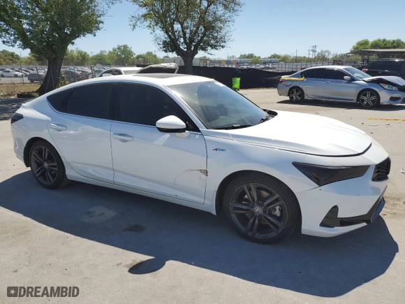 2024 Acura Integra w/A-Spec Package with VIN 19UDE4H32RA024348, listed as a Copart auction lot 48718975 with 14,449 mi miles and Salvage Title. Bid and sale history available at carsss.com. Image 4.