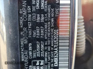 2020 Hyundai Kona SEL Plus with VIN KM8K62AA7LU520201, listed as a Copart auction lot 88812605 with 82,696 mi miles and Salvage Title. Bid and sale history available at carsss.com. Image 13.