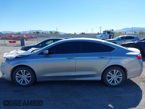 2015 Chrysler 200 Limited with VIN 1C3CCCAB3FN648003, listed as a IAAI auction lot 41859467 with 111,880 mi miles. Bid and sale history available at carsss.com. Image 14.